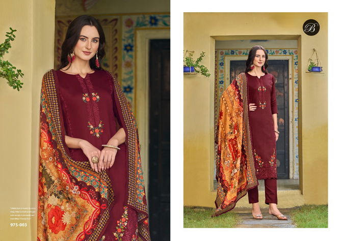 Zarqash By Belliza Cotton Embroidered Dress Material Wholesale Price In Surat
